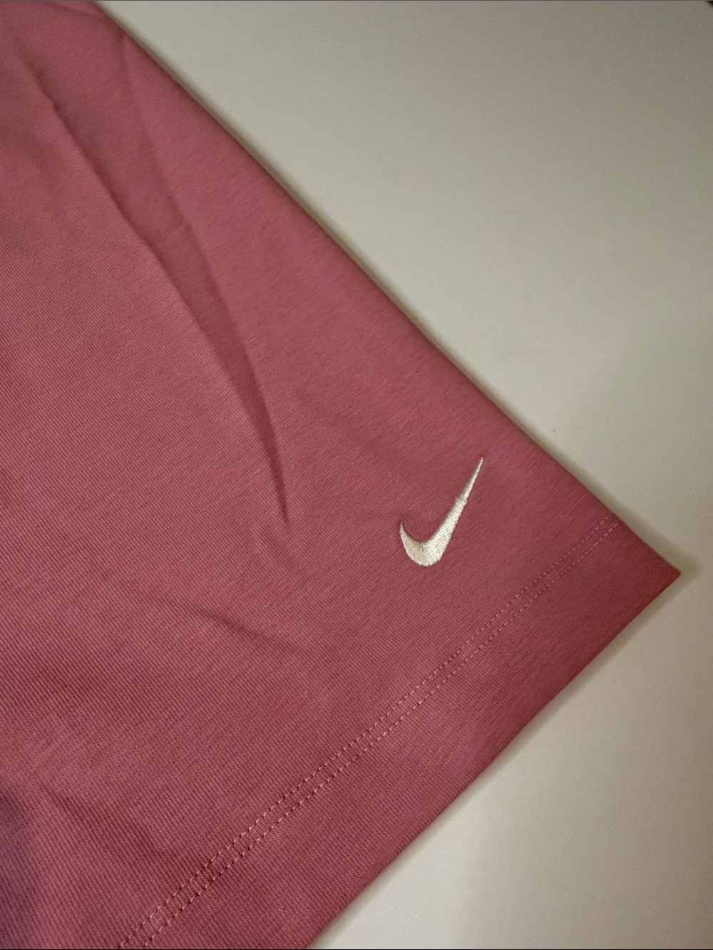 Nike Women's Dusty Rose Bike Shorts Mid-Rise - Picture 4 of 8